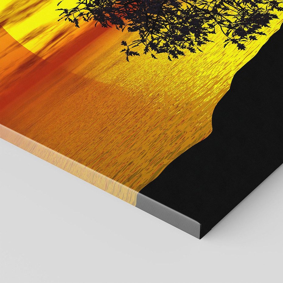 Obraz na płótnie 120x80 - Drzewo - Zachód słońca - drzewo, zachód słońca