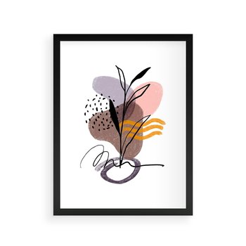 Plakat w ramie 30x40 - Bezgraniczne Impulsy - abstrakcja, sztuka nowoczesna - rama czarna