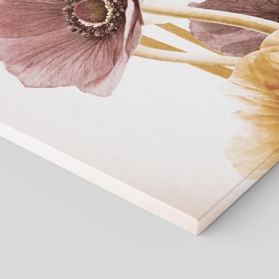 Obraz na płótnie 100x70 - Eksplozja kolorów - akwarela, maki