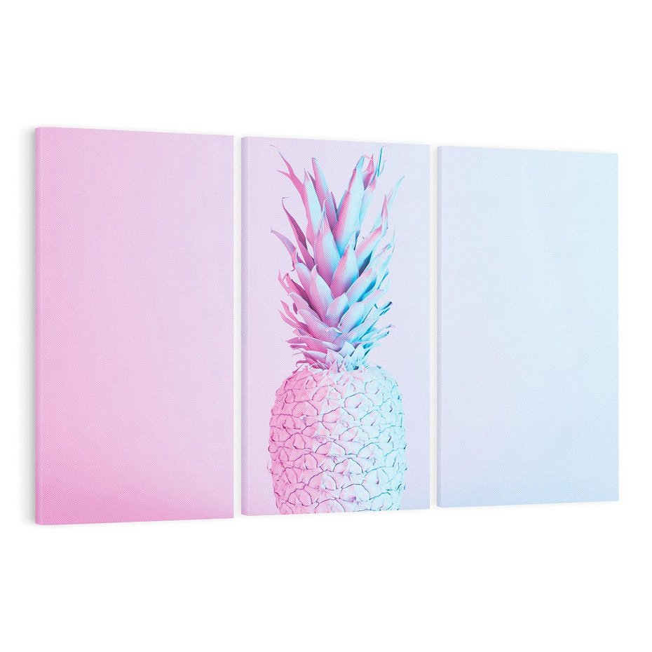 Obraz na płótnie 120x80 - Ananas Abstrakcja - ananas, abstrakcja