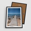 Plakat w ramie 50x70 - Oaza spokoju - plaża, morze - rama czarna