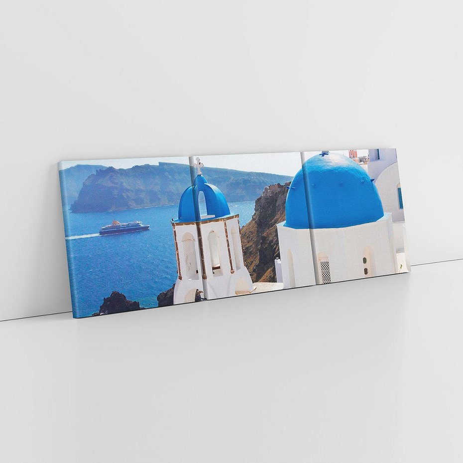 Obraz na płótnie 90x30 - Perspektywa na Santorini - Santorini, perspektywa