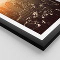 Plakat w ramie 50x70 - Nowojorska Skyline - Manhattan, Nowy Jork - rama czarna