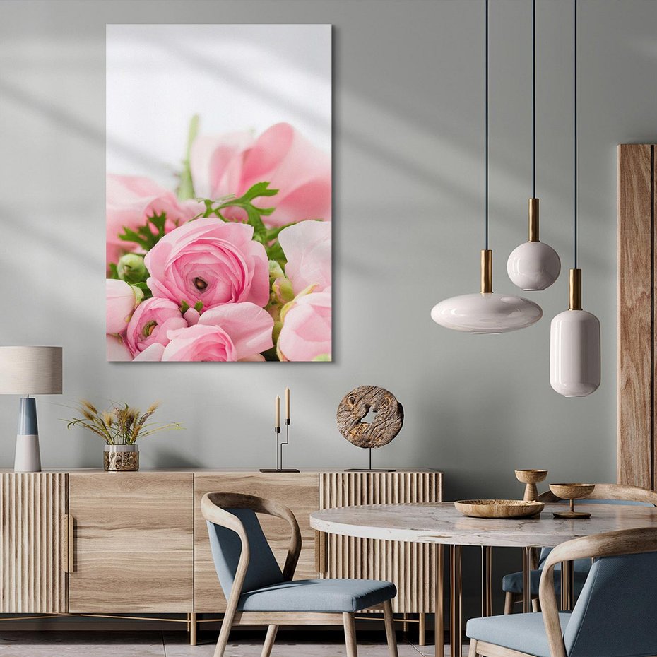 Obraz na płótnie 80x120 - Bukiet Róż - róże, bukiet