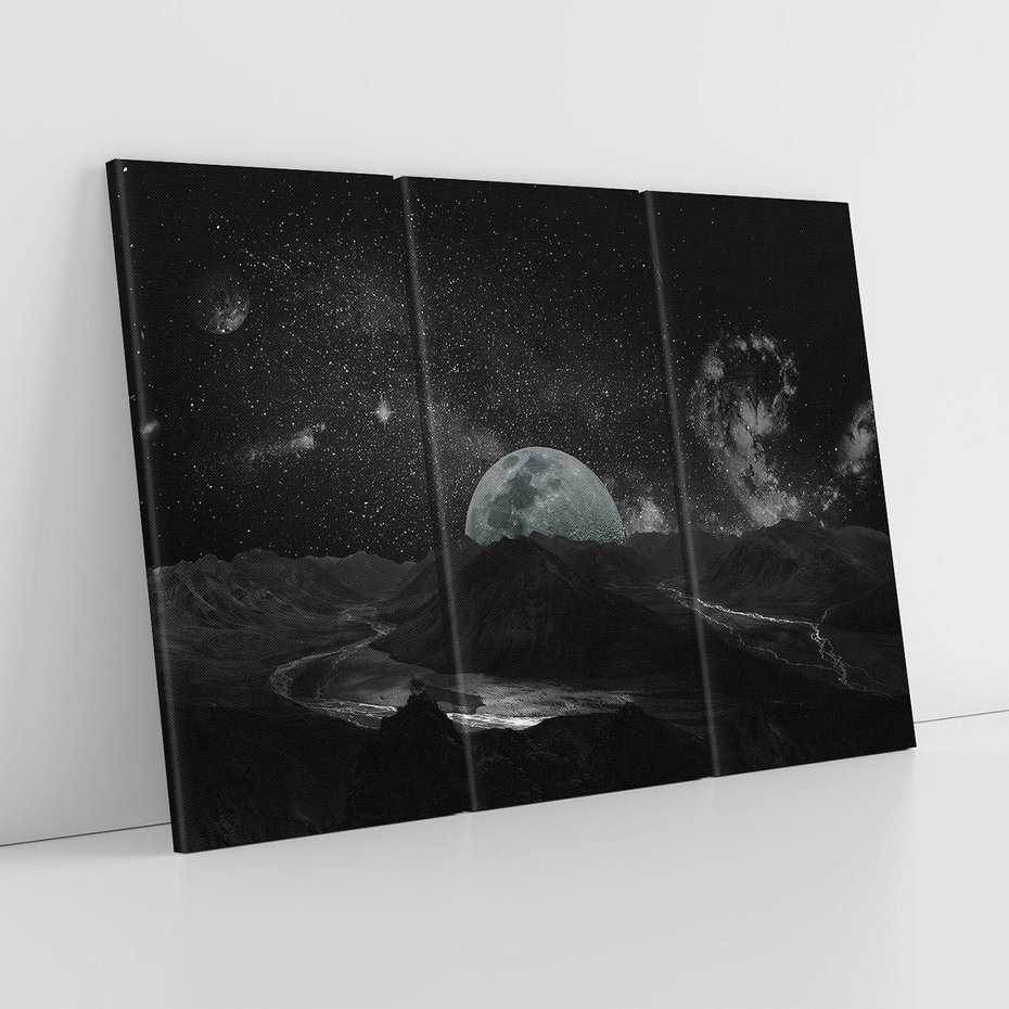 Obraz na płótnie 120x80 - Kosmiczne piękno: ziemia z lotu ptaka - kosmos, ziemia