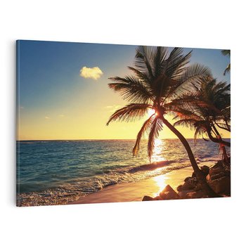 Obraz na płótnie 100x70 - Rajski Widok - zachód słońca,