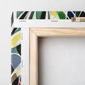 Obraz na płótnie 60x60 - Taniec Plam i Kształtów - abstrakcyjny akwarelowy obraz, plamy