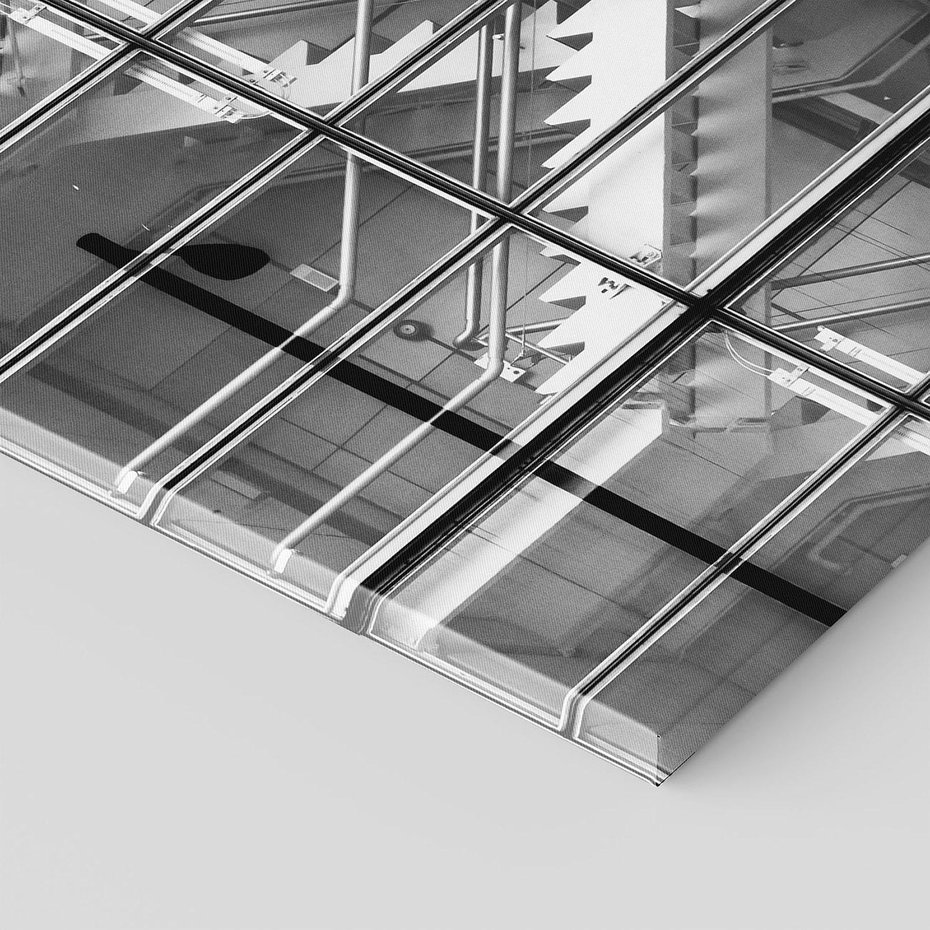 Obraz na płótnie 50x50 - Schody do architektonicznej przestrzeni - schody, architektura