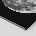 Obraz na płótnie 100x70 - Księżycowa Aura - zdjęcie, ogromny księżyc na czarnym tle