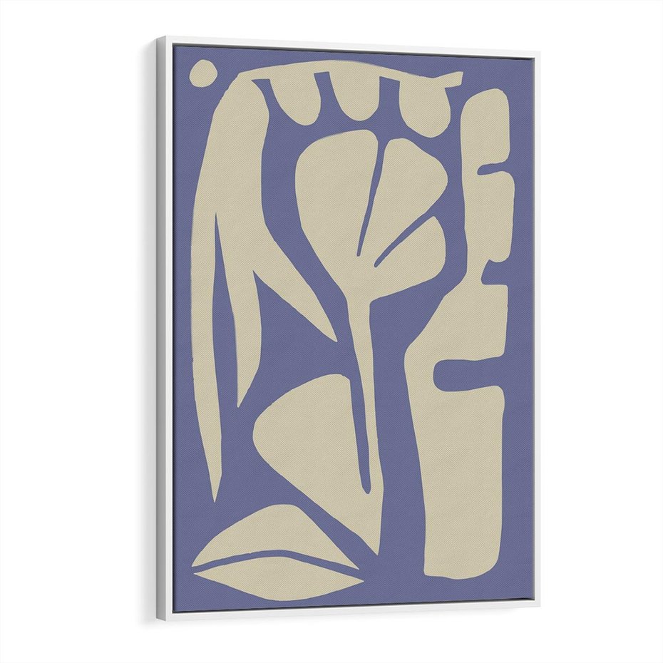 Obraz w ramie 50x70 - Echa Wizualnej Transcendencji - skandynawski styl, plakat - rama biała