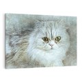 Obraz na płótnie 100x70 - Zwierzęca abstrakcja: Kot - kot, zwierzę