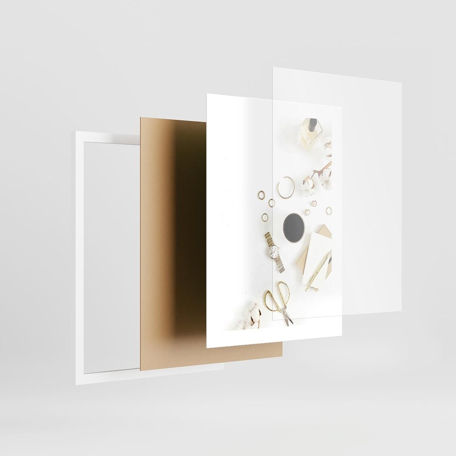 Plakat w ramie 30x40 - Luksusowy Lifestyle - kompozycja lifestyle, fotografia - rama biała