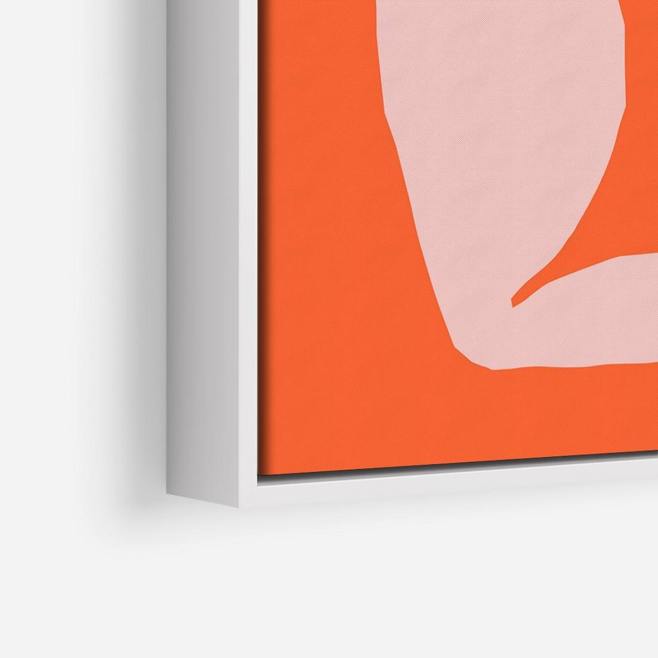 Obraz w ramie 50x50 - Antyczna Godzina - abstrakcja, kobieca sylwetka - rama biała