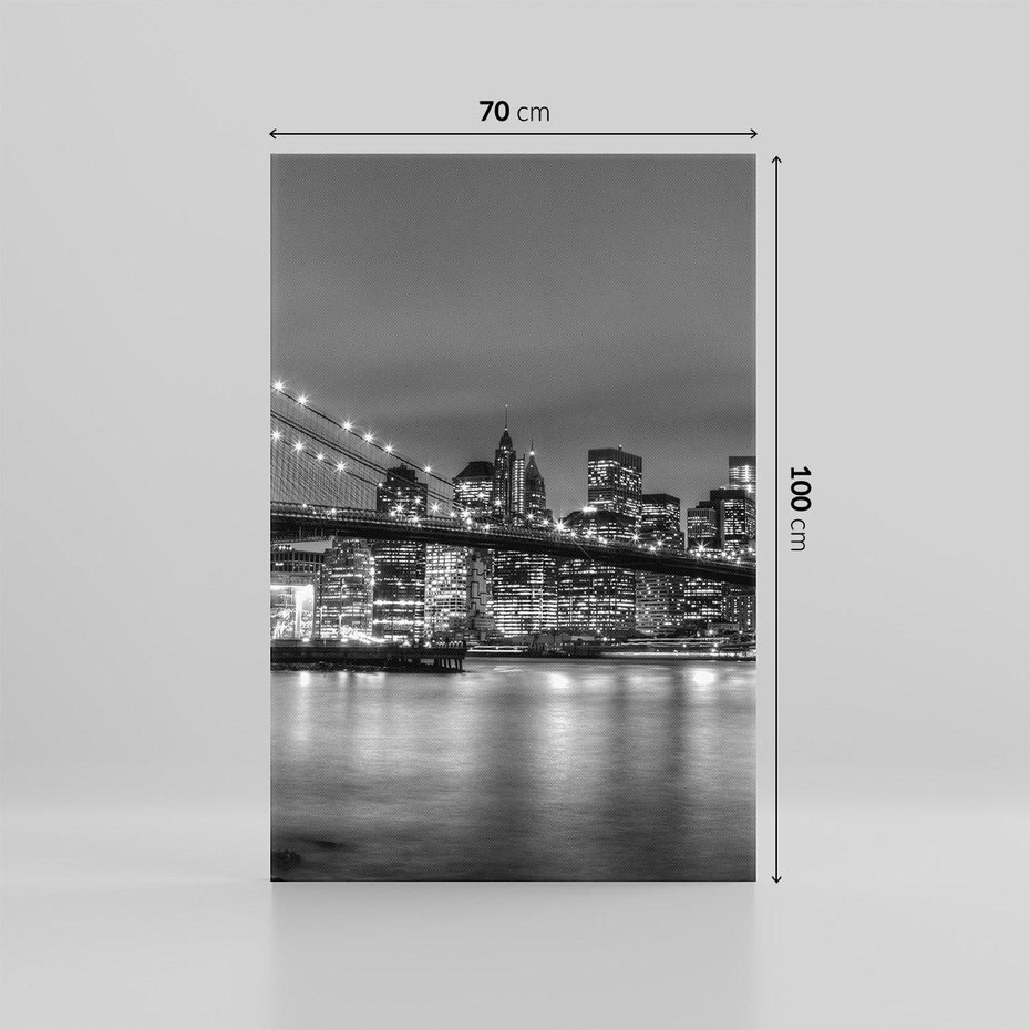 Obraz na płótnie 70x100 - Symbole Nowego Jorku - most, Nowy Jork