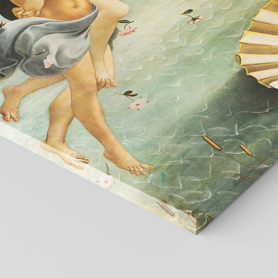 Obraz na płótnie 140x70 - "Narodziny Wenus" (1485), Sandro Botticelli - Reprodukcja - reprodukcja, obraz na płótnie