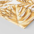 Obraz na płótnie 30x30 - Monstera Złote Liście - monstera, złote