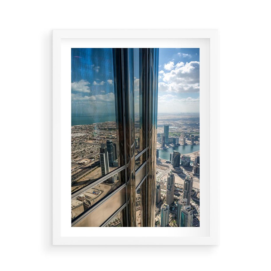 Plakat w ramie 50x70 - Architektura Budynków - budynki, architektura - rama biała