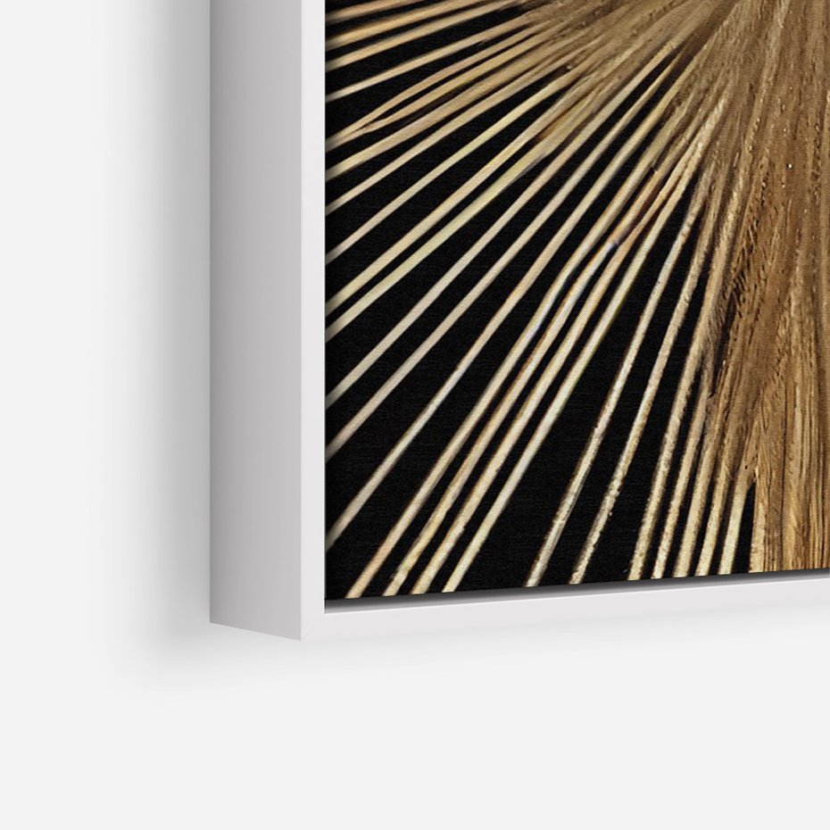 Obraz w ramie 70x100 - Metaliczne Boho Abstrakcje - boho, słońce - rama biała