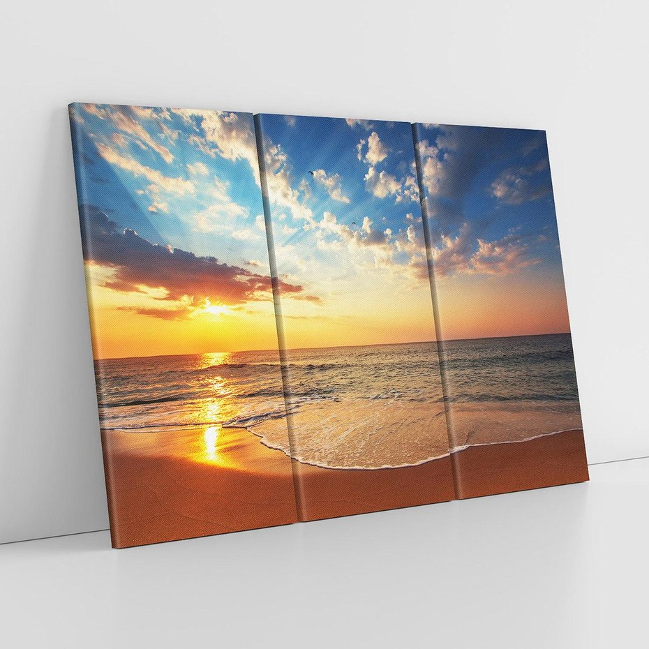 Obraz na płótnie 120x80 - Idylliczna plaża: Morze i ocean - plaża, morze