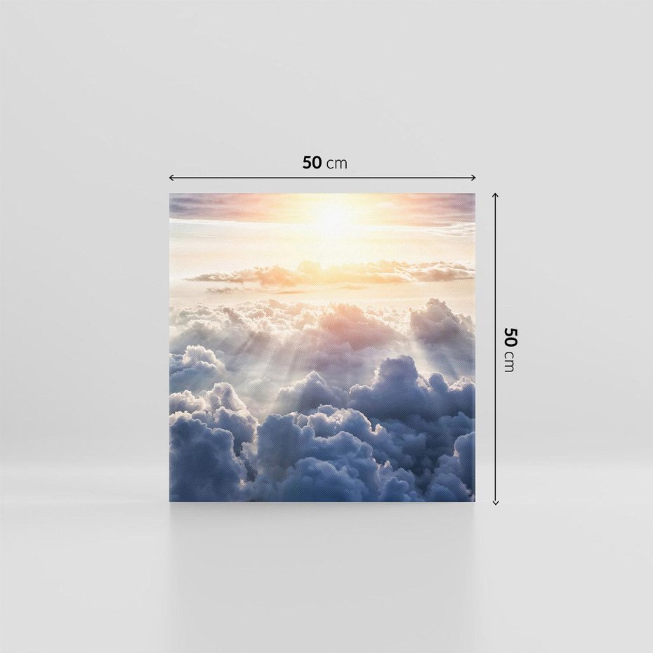 Obraz na płótnie 50x50 - Inspirujące widoki - niebo, słońce