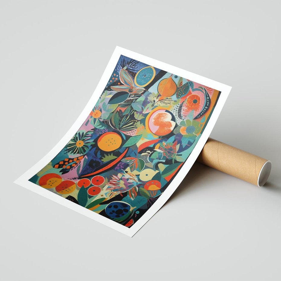 Plakat bez ramy 40x50 - Echa Nietuzinkowych Wzorców - abstrakcyjny obraz olejny, jak picasso