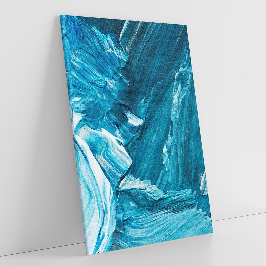 Obraz na płótnie 80x120 - Wyrazista abstrakcja w akwareli - abstrakcja, akwarela