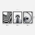 Zestaw obrazy w ramie 50x70 galeria - Sztuka, współczesna, architektura - rama czarna