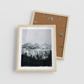 Plakat w ramie 40x50 - Zimowe Uroki Gór - góry ośnieżone, krajobraz górski - rama drewno