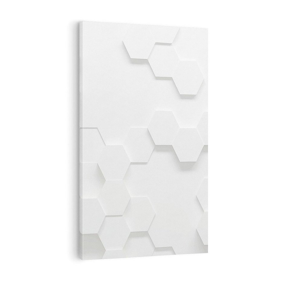 Obraz na płótnie 80x120 - Przestrzenne Zabawy - geometryczne, 3D