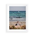 Plakat w ramie 50x70 - Relaks na Plaży - wakacje, plaża - rama biała