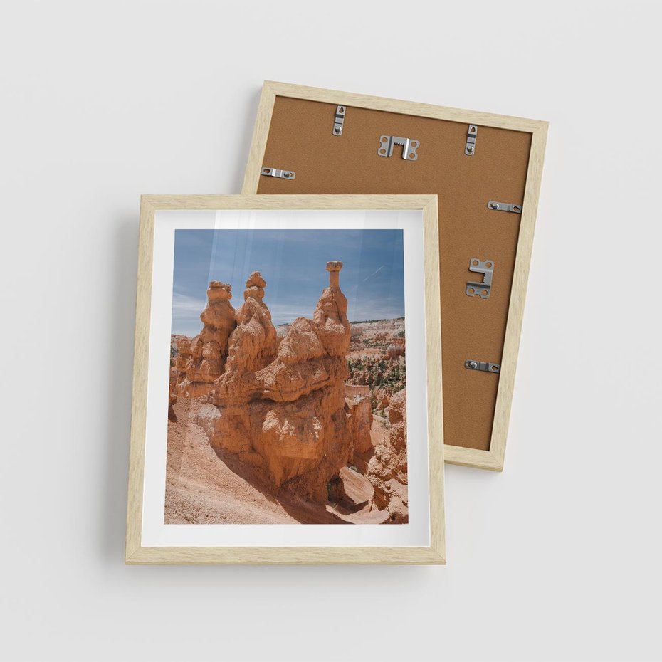 Plakat w ramie 40x50 - Spektakularne Formacje Naturalne - kanion, pustynia - rama drewno
