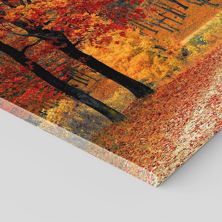 Obraz na płótnie 120x80 - Jesienna melodia lasu - jesień, las