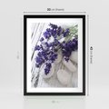 Plakat w ramie 30x40 - relaks z aromatem - lawenda, spa - rama czarna