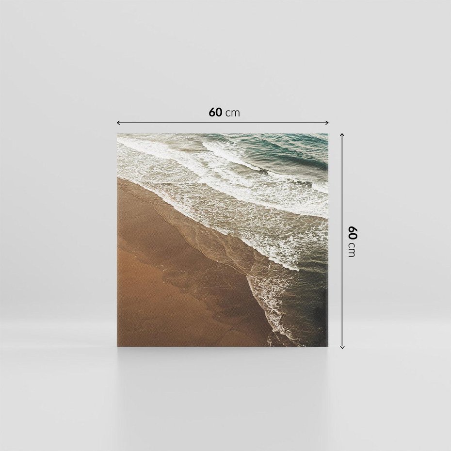 Obraz na płótnie 60x60 - Spokój nad plażą - plaża, morze