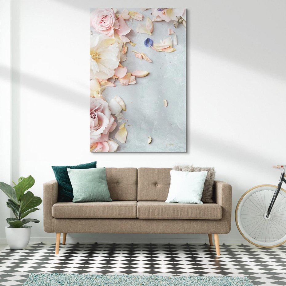 Obraz na płótnie 80x120 - Róże: kwiatowy urok - róże, kwiaty