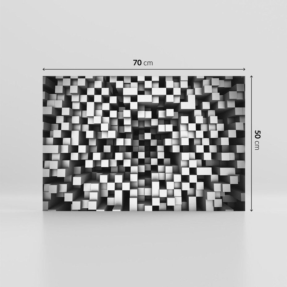 Obraz na płótnie 70x50 - Abstrakcyjne wizje w 3D - 3D, abstrakcja