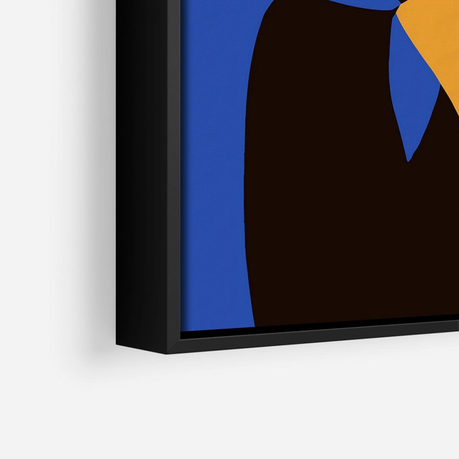 Obraz w ramie 70x100 - Modernistyczne Wibracje - sztuka nowoczesna, plakat - rama czarna