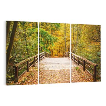 Obraz na płótnie 120x80 - Spacer Ścieżką w Las - ścieżka, spacer