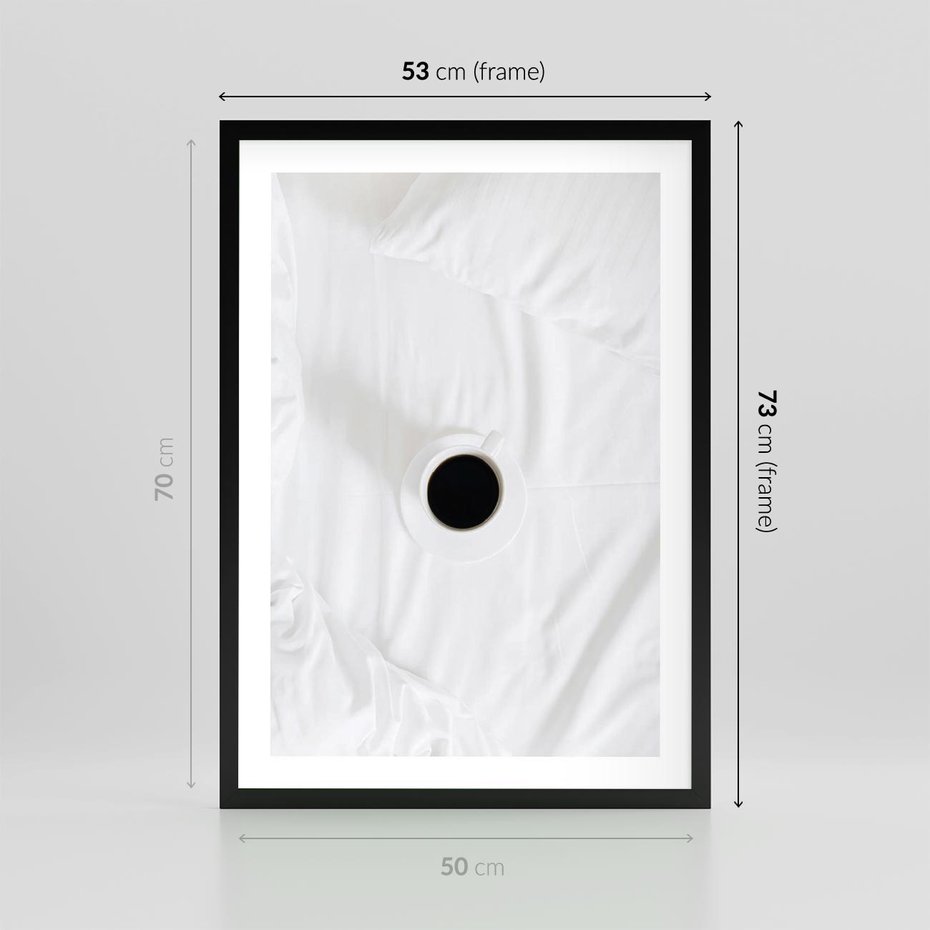 Plakat w ramie 50x70 - Prostota Rytuału - fotografia, minimalizm - rama czarna