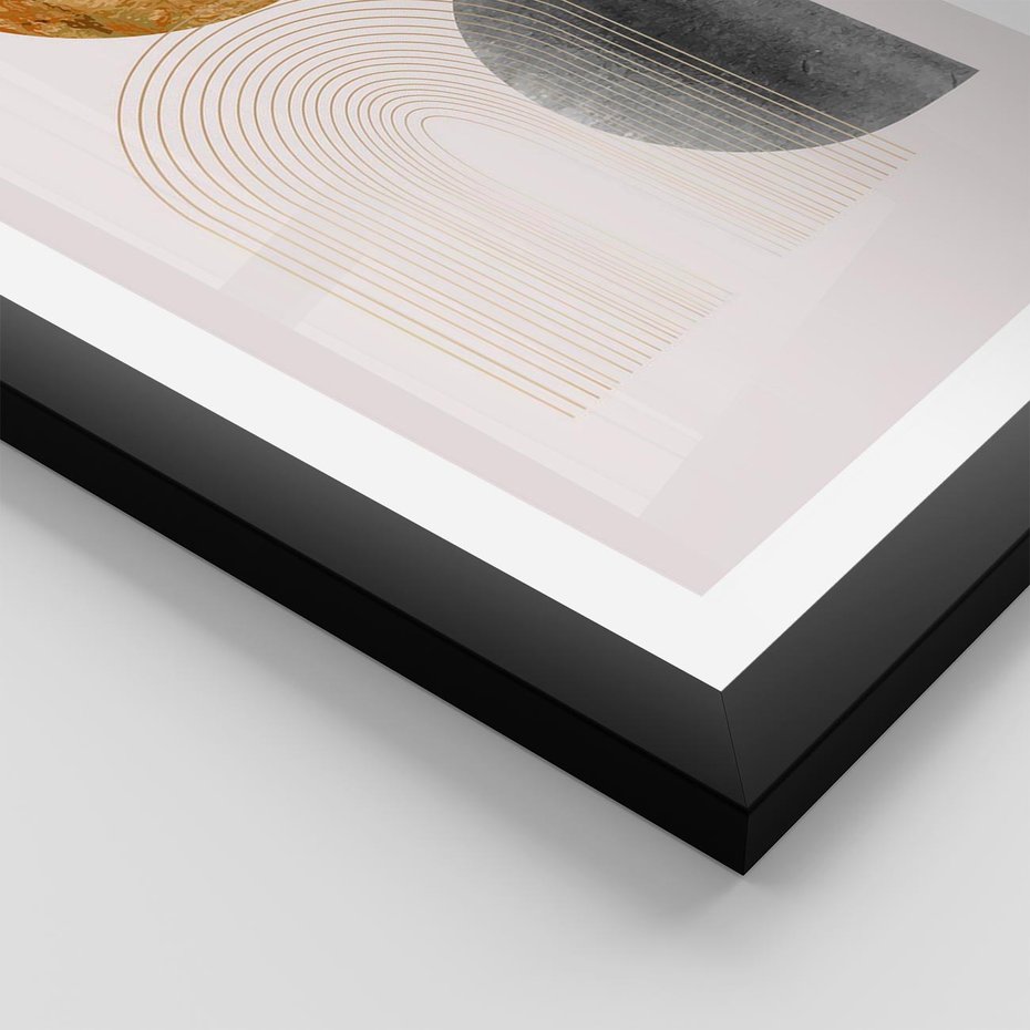 Plakat w ramie 50x70 - Nowoczesna Sztuka Geometrii - nowoczesna sztuka, modern - rama czarna