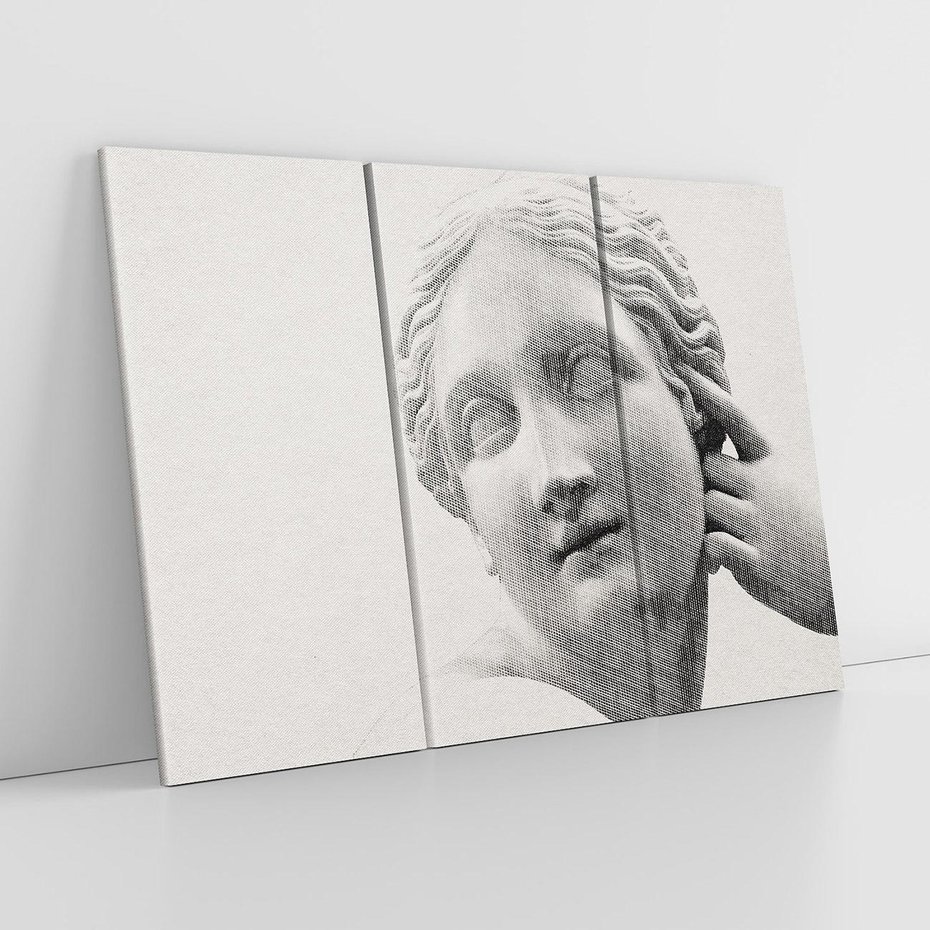 Obraz na płótnie 120x80 - Szarość w Kamieniu - monochromatyczna marmurowa rzeźba, odcienie szarości