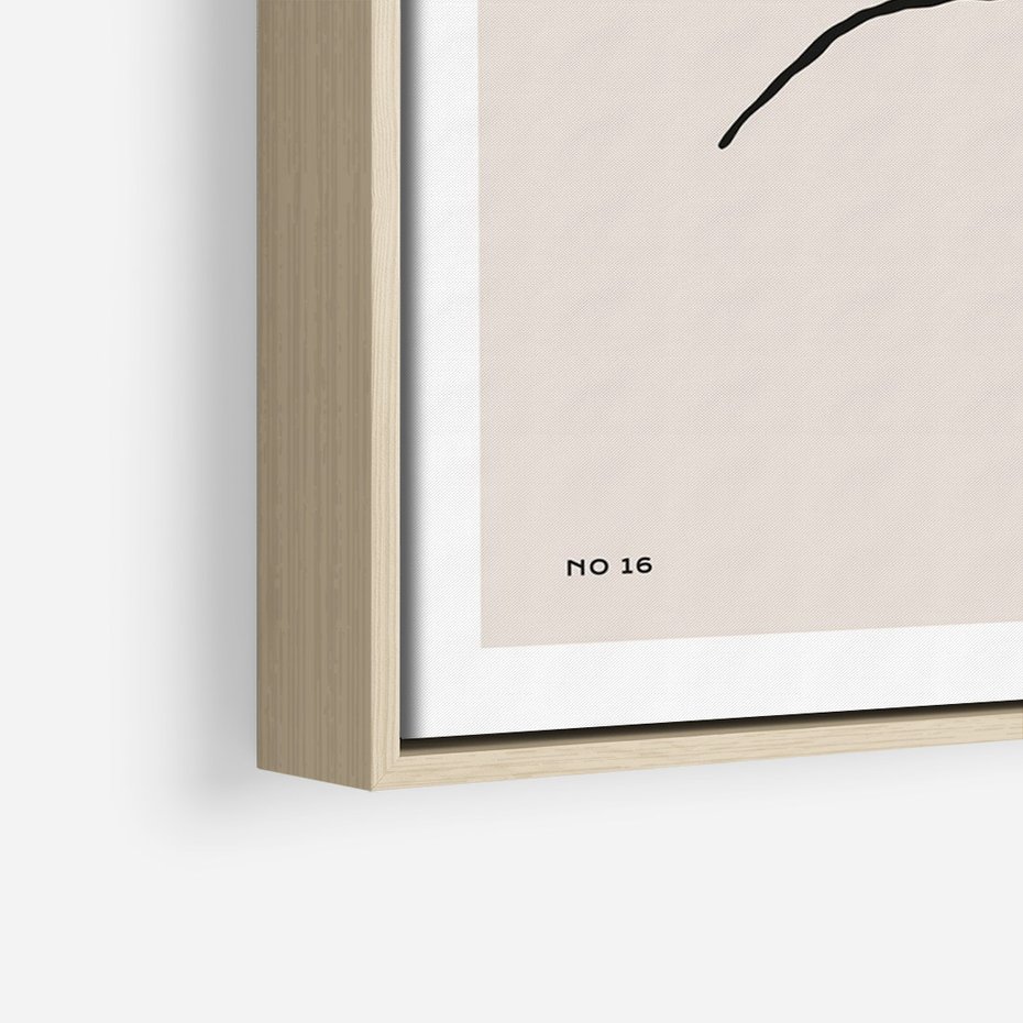 Obraz w ramie 80x120 - Rozkwitające Boho Kształty - boho sztuka, plakat - rama drewno