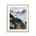 Plakat w ramie 40x50 - Górski Raj - góry, śnieg - rama drewno