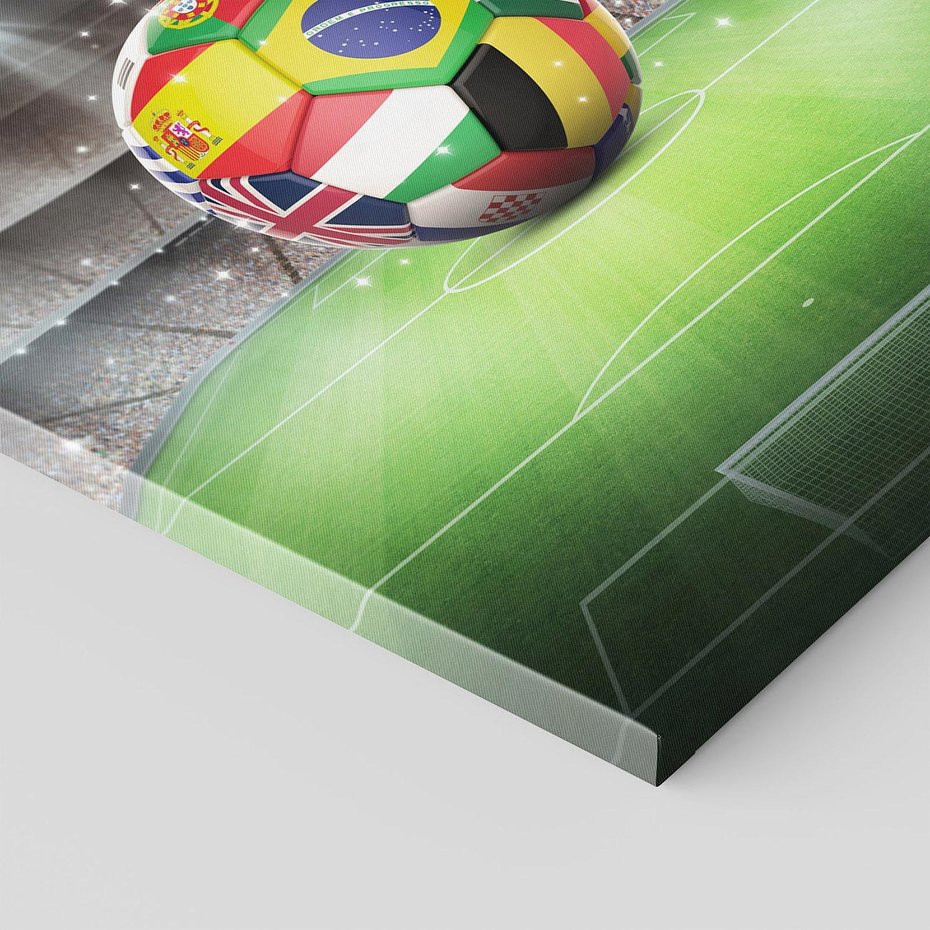 Obraz na płótnie 70x100 - Piłka nożna na stadionie: Pasja sportu - stadion, piłka