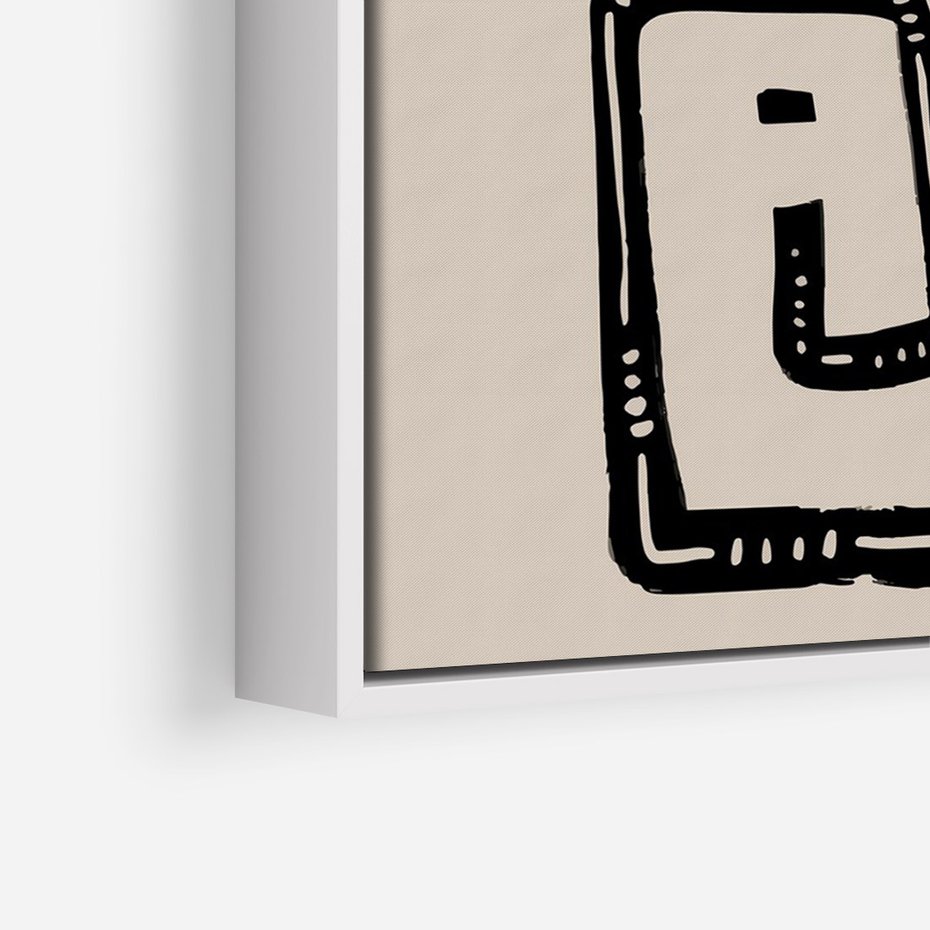 Obraz w ramie 70x100 - Migotliwa Symfonia Kwiatu - kwiat, nowoczesna grafika - rama biała