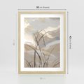 Plakat w ramie 30x40 - Nowoczesne Odbicia - akwarela, obraz - rama drewno