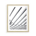 Plakat w ramie 40x50 - Czarno-Biała Fotografia Architektury - nowoczesna architektura, bialo czarny - rama drewno