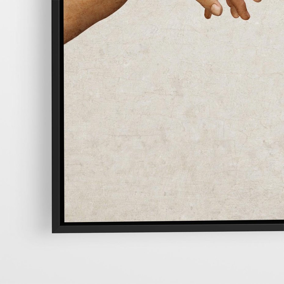 Obraz w ramie 50x50 - Antyczna Twórczość - inspiracja, Michał Anioł - rama czarna