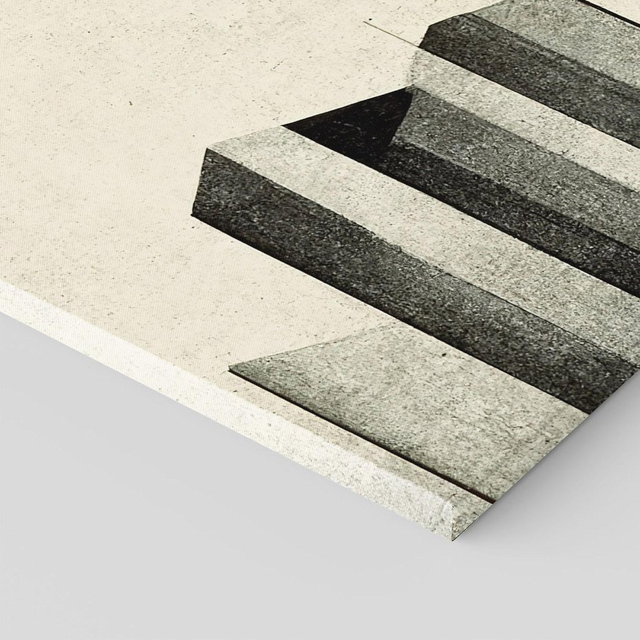 Obraz na płótnie 80x120 - Mroczne Wieżowce - postarzana grafika, perspektywa budynków wieżowców