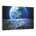 Obraz na płótnie 100x70 - Mistrzowskie spojrzenie na Ziemię - ziemia, kosmos